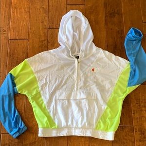 Champion Mesh Pullover Hoodie